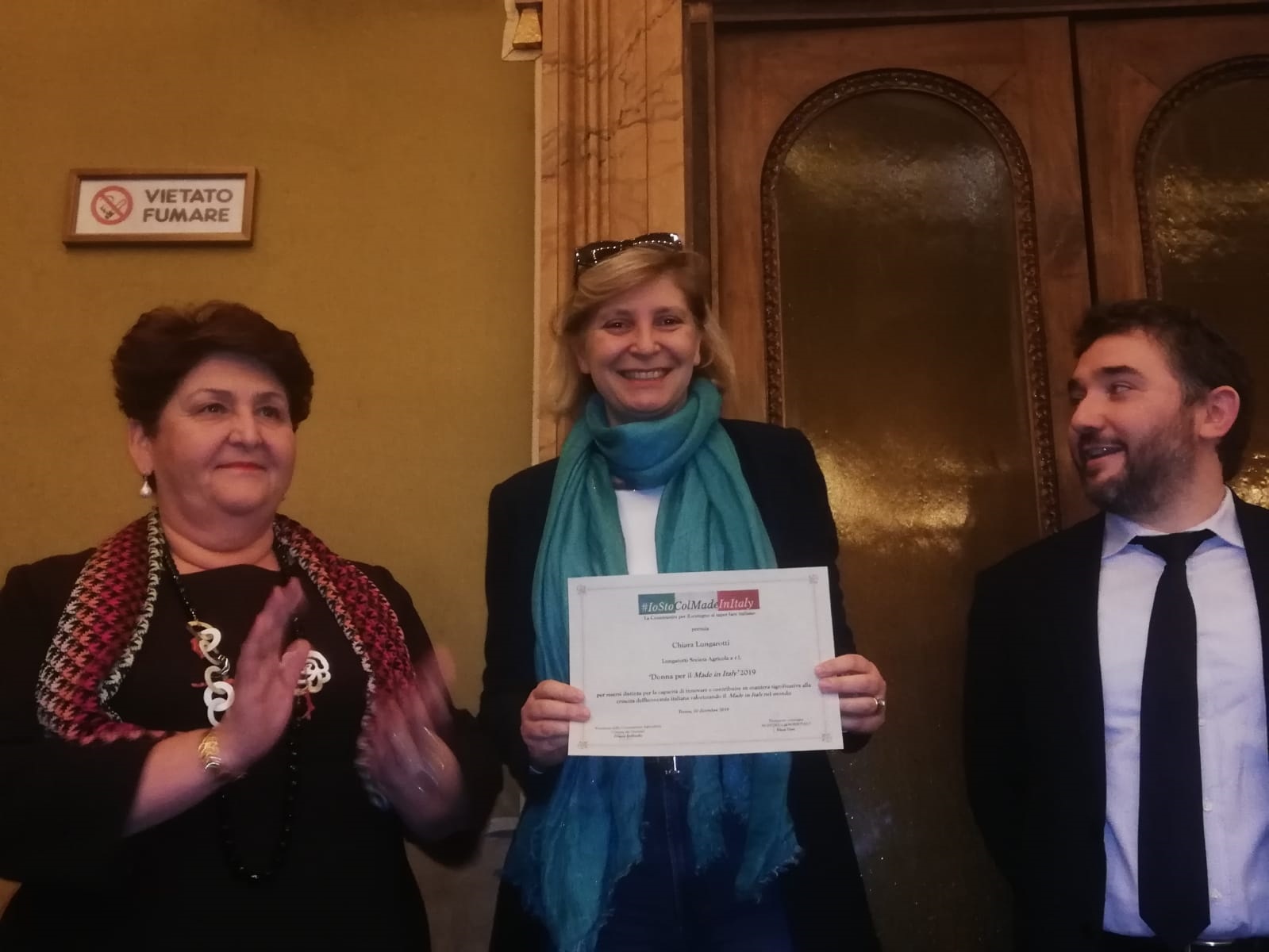 VINO: A CHIARA LUNGAROTTI IL PREMIO DONNE PER IL MADE IN ITALY