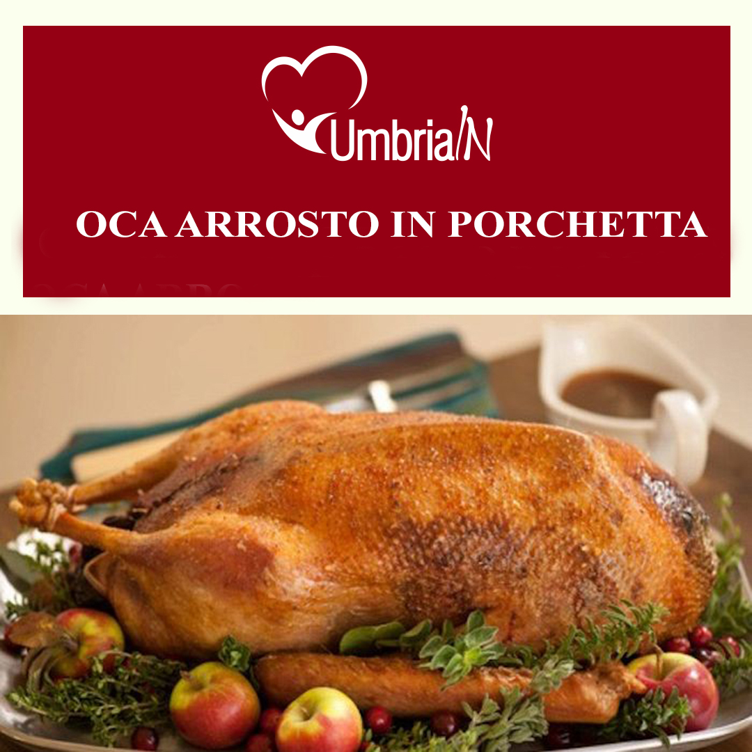 Oca arrosto in porchetta