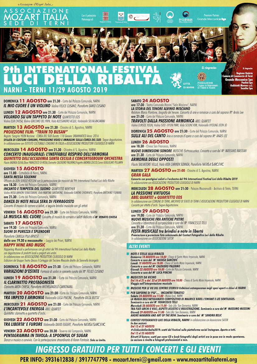 9th International Festival LUCI DELLA RIBALTA - Narni